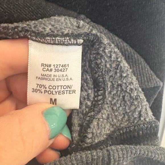 Wildfox Size M Medium Black Crewneck Graphic Sweatshirt Monday Mourning - Picture 4 of 5